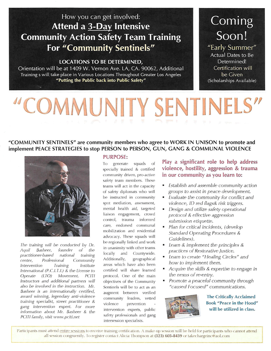 Community Sentinels